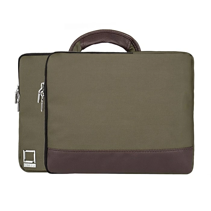 Lencca Laptop Sleeve Briefcase Fits 13.3 Inch Laptop, Forest Green (PT_LENLEA501_13) 2 Lencca Laptop Sleeve Briefcase Fits 13.3 Inch Laptop, Forest Green (PT_LENLEA501_13) - Image 2
