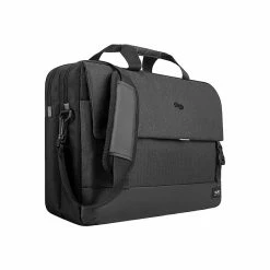 Solo New York Gravity Notch Laptop Briefcase, Gray/Black Polyester (GRV330-4) -Laptop Bags & Cases Shop unnamed file 632