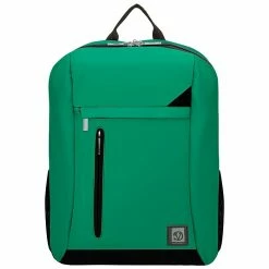 Vangoddy Adler Laptop Backpack Fits Up To 15.6" Laptop Jade Green With Black Trim
