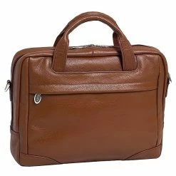 McKlein S Series Laptop Briefcase, Brown Leather (15474)