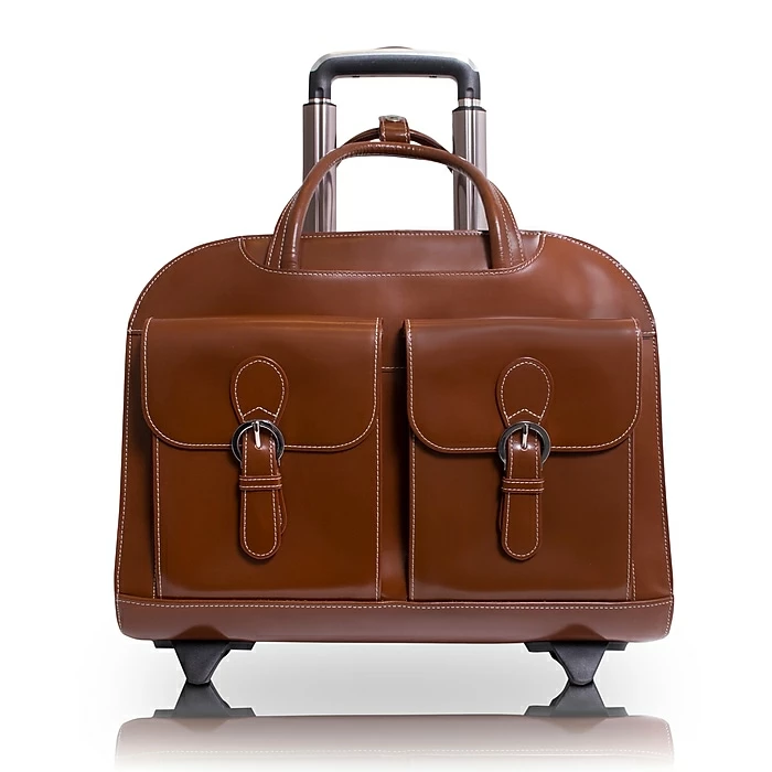 McKlein Davis L Series Laptop Briefcase, Brown Genuine Leather (96184A) 1 McKlein Davis L Series Laptop Briefcase, Brown Genuine Leather (96184A)