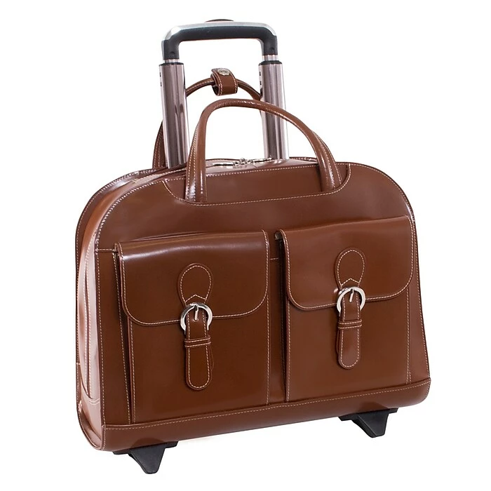 McKlein Davis L Series Laptop Briefcase, Brown Genuine Leather (96184A) 2 McKlein Davis L Series Laptop Briefcase, Brown Genuine Leather (96184A) - Image 2