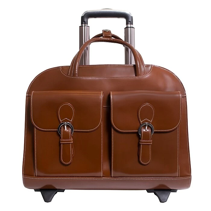 McKlein Davis L Series Laptop Briefcase, Brown Genuine Leather (96184A) 3 McKlein Davis L Series Laptop Briefcase, Brown Genuine Leather (96184A) - Image 3