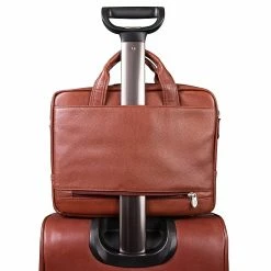 McKlein Montclare 13" Laptop Briefcase, Brown Leather (15494) -Laptop Bags & Cases Shop unnamed file 771