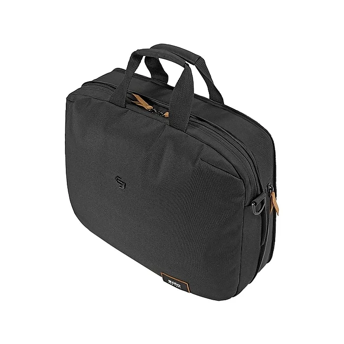 Solo Downtown Laptop Briefcase, Black Polyester (UBN301-4/1) 5 Solo Downtown Laptop Briefcase, Black Polyester (UBN301-4/1) - Image 5