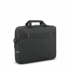 CODi Solo New York Ace Slim 15.6" Laptop Briefcase, Black/Orange Polyester (UBN1014)