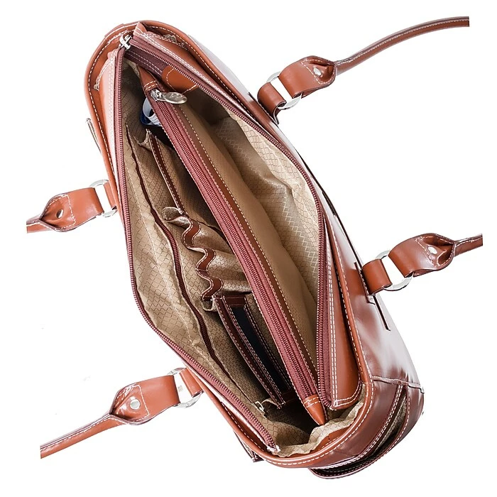 McKlein WILLOW SPRINGS W Series Laptop Briefcase, Brown Genuine Leather (96564) 4 McKlein WILLOW SPRINGS W Series Laptop Briefcase, Brown Genuine Leather (96564) - Image 4