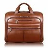 McKlein R Series Laptop Briefcase, Brown Leather (86514)