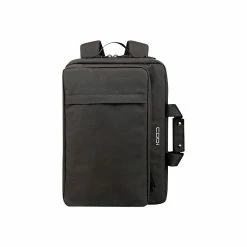 CODi Terra Laptop Hybrid Briefcase/Backpack, Black 100% Recycled Material (TER305-10)